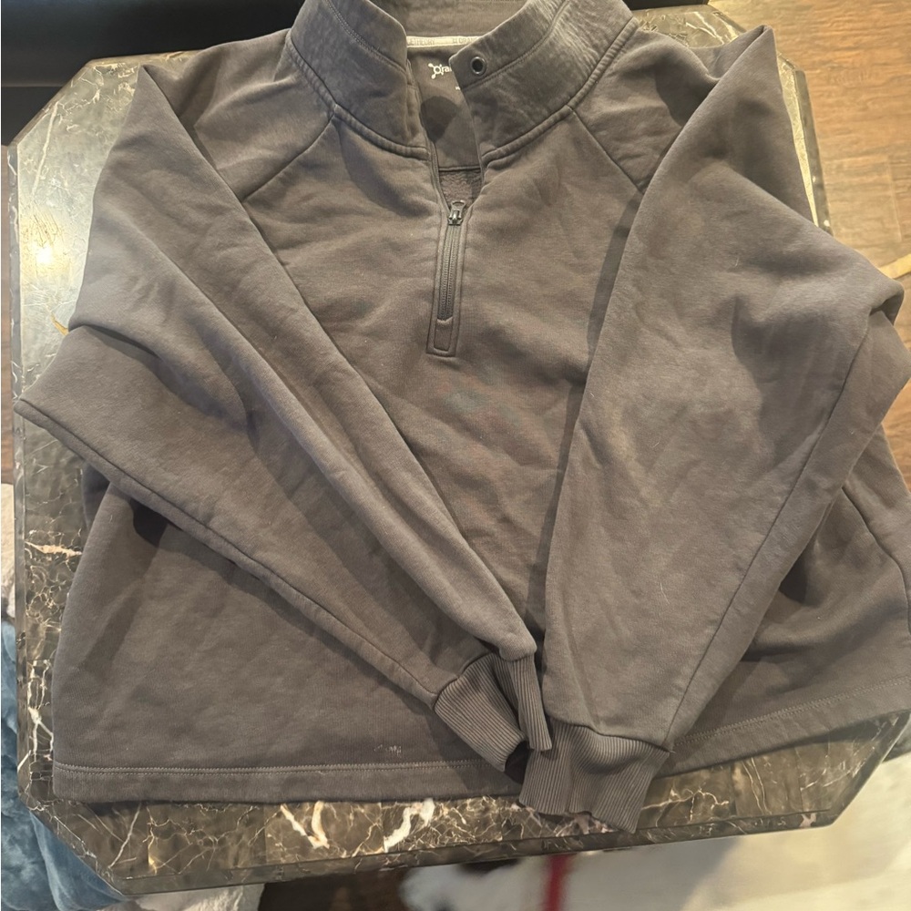 OTF Gray Half-Zip Sweater
